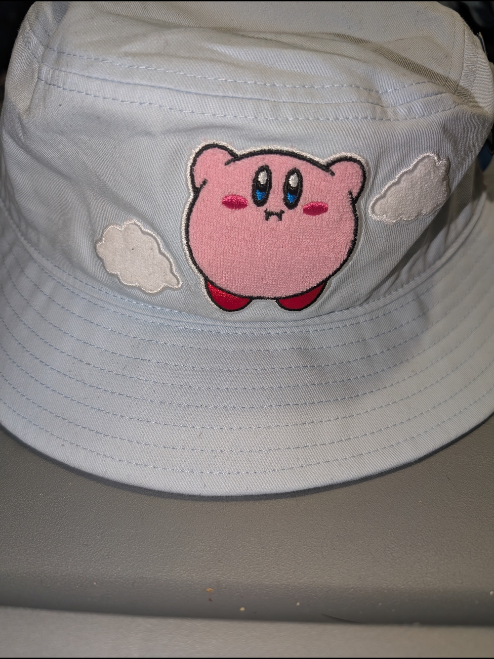 Nintendo Light Blue and White Bucket Hat
